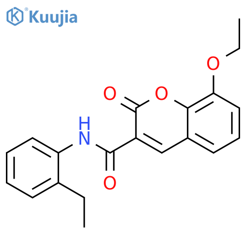 8-ethoxy-N-(2-ethylphenyl)-2-oxo-2H-chromene-3-carboxamide structure