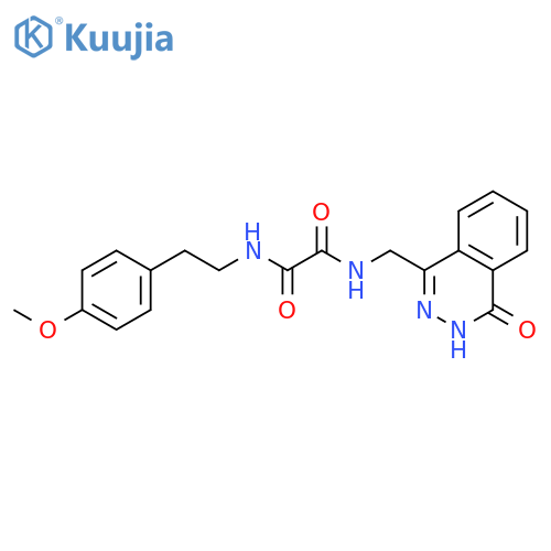 N'-2-(4-methoxyphenyl)ethyl-N-(4-oxo-3,4-dihydrophthalazin-1-yl)methylethanediamide structure