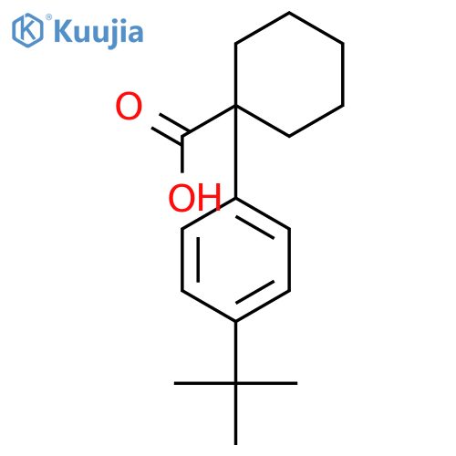 1-(4-tert-butylphenyl)cyclohexane-1-carboxylic acid structure