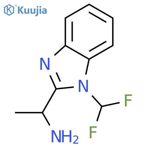 1-1-(difluoromethyl)-1H-1,3-benzodiazol-2-ylethan-1-amine structure