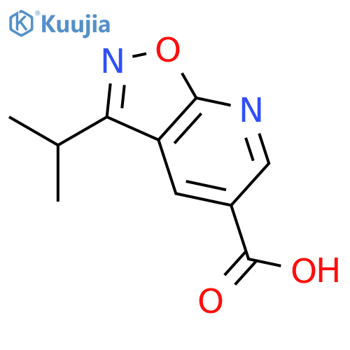 3-(propan-2-yl)-1,2oxazolo5,4-bpyridine-5-carboxylic Acid structure