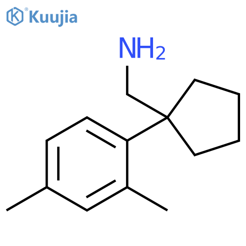 1-(2,4-dimethylphenyl)cyclopentylmethanamine structure