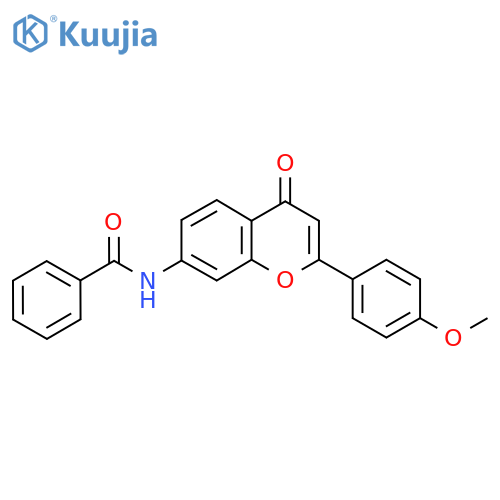 N-2-(4-methoxyphenyl)-4-oxo-4H-chromen-7-ylbenzamide structure