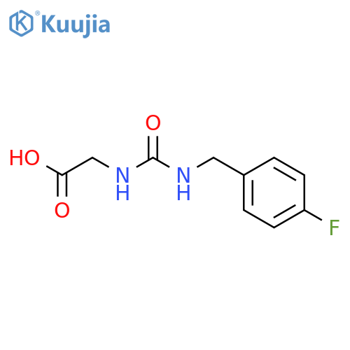 2-({(4-Fluorophenyl)methylcarbamoyl}amino)acetic Acid structure