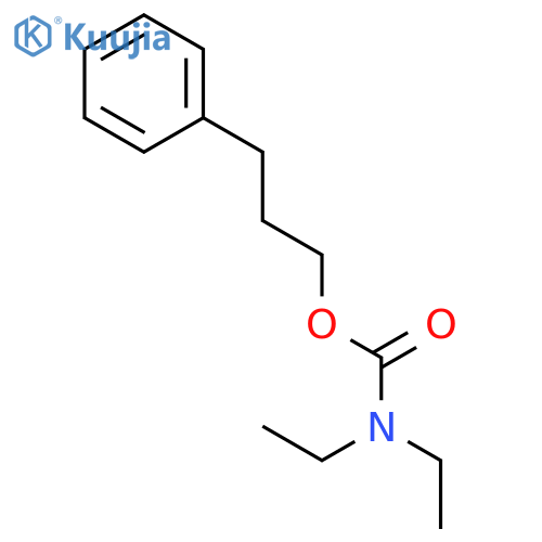 Carbamic acid, diethyl-, 3-phenylpropyl ester structure