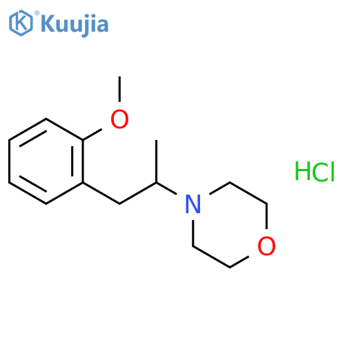 4-[2-(2-methoxyphenyl)-1-methylethyl]morpholine hydrochloride structure