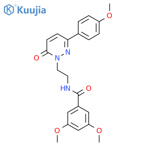 3,5-dimethoxy-N-{2-3-(4-methoxyphenyl)-6-oxo-1,6-dihydropyridazin-1-ylethyl}benzamide structure