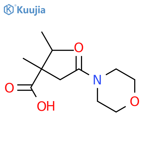 2-methyl-4-(morpholin-4-yl)-4-oxo-2-(propan-2-yl)butanoic acid structure