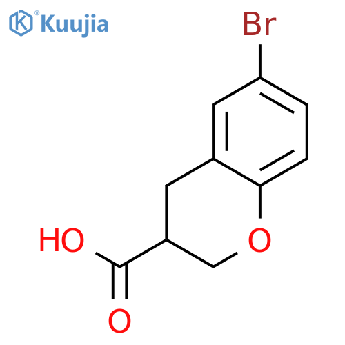 6-Bromochromane-3-carboxylic acid structure