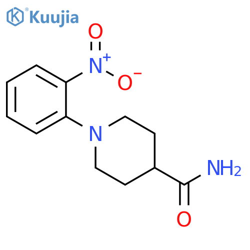 1-(2-Nitrophenyl)piperidine-4-carboxamide structure