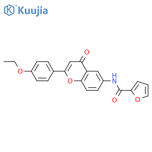 N-2-(4-ethoxyphenyl)-4-oxo-4H-chromen-6-ylfuran-2-carboxamide structure