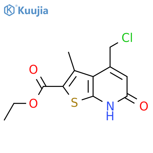 Ethyl 4-(Chloromethyl)-3-methyl-6-oxo-6H,7H-thieno2,3-bpyridine-2-carboxylate structure