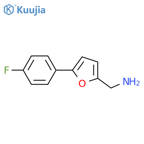 5-(4-fluorophenyl)furan-2-ylmethanamine structure