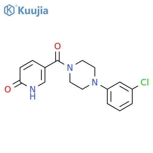 5-4-(3-chlorophenyl)piperazine-1-carbonylpyridin-2-ol structure