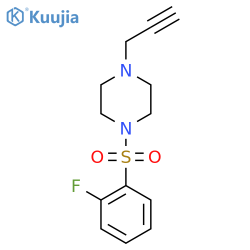 1-(2-Fluorobenzenesulfonyl)-4-(prop-2-yn-1-yl)piperazine structure