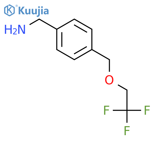 {4-(2,2,2-trifluoroethoxy)methylphenyl}methanamine structure