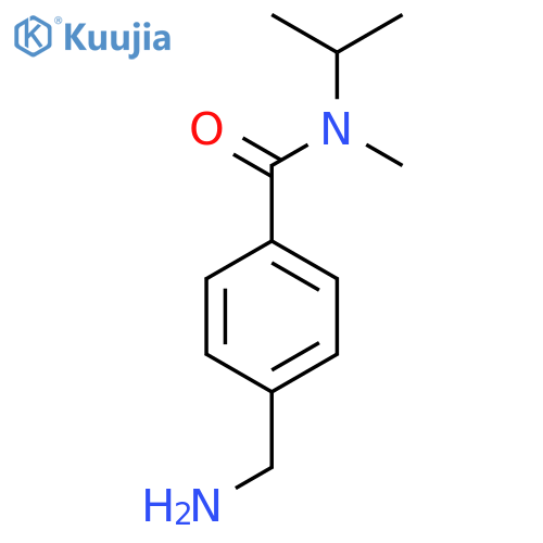 4-(aminomethyl)-N-methyl-N-(propan-2-yl)benzamide structure