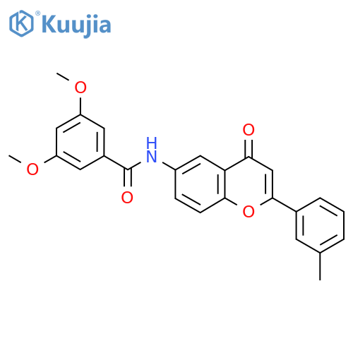 3,5-dimethoxy-N-2-(3-methylphenyl)-4-oxo-4H-chromen-6-ylbenzamide structure