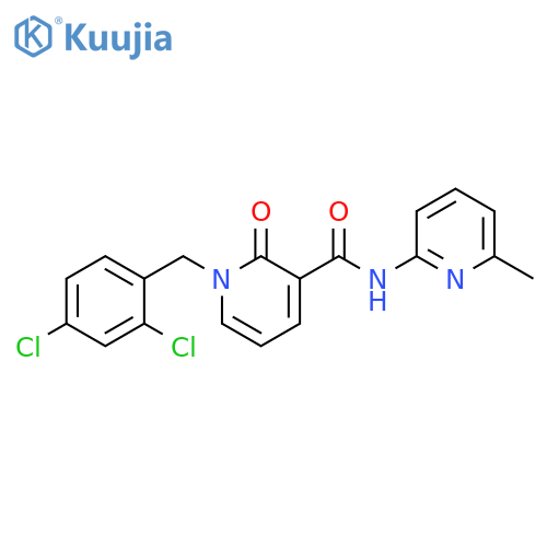 1-(2,4-dichlorophenyl)methyl-N-(6-methylpyridin-2-yl)-2-oxo-1,2-dihydropyridine-3-carboxamide structure