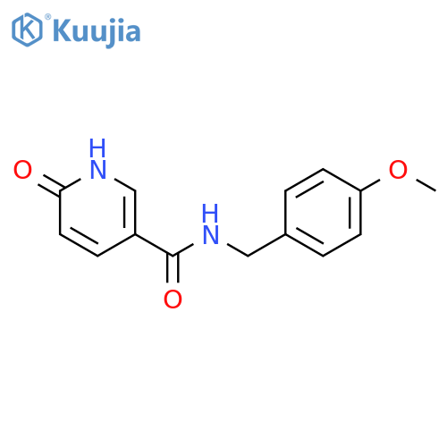 6-hydroxy-N-(4-methoxyphenyl)methylpyridine-3-carboxamide structure