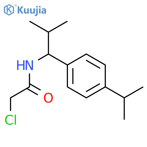 2-Chloro-n-{2-methyl-1-4-(propan-2-yl)phenylpropyl}acetamide structure