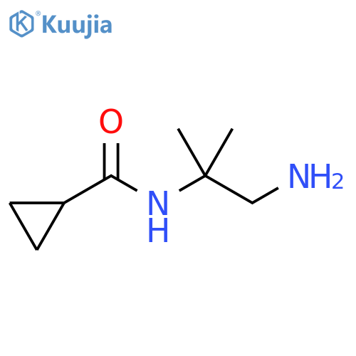 Cyclopropanecarboxamide, N-(2-amino-1,1-dimethylethyl)- structure