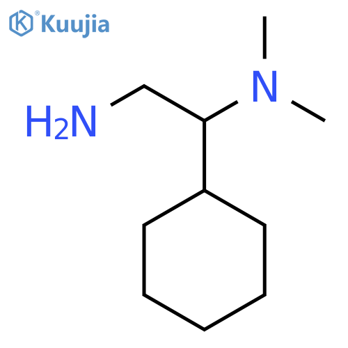 (2-amino-1-cyclohexylethyl)dimethylamine structure