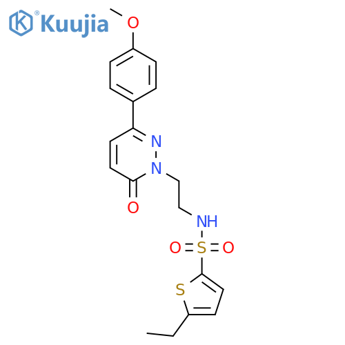 5-ethyl-N-{2-3-(4-methoxyphenyl)-6-oxo-1,6-dihydropyridazin-1-ylethyl}thiophene-2-sulfonamide structure