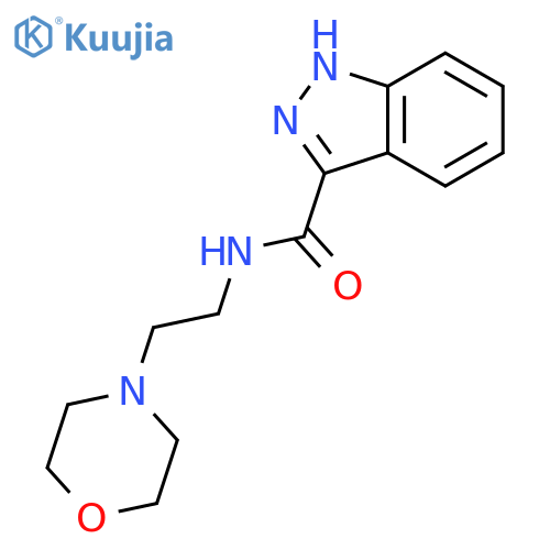1H-Indazole-3-carboxamide, N-[2-(4-morpholinyl)ethyl]- structure