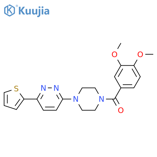 3-4-(3,4-dimethoxybenzoyl)piperazin-1-yl-6-(thiophen-2-yl)pyridazine structure
