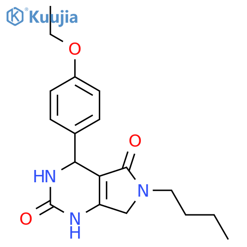 6-butyl-4-(4-ethoxyphenyl)-1H,2H,3H,4H,5H,6H,7H-pyrrolo3,4-dpyrimidine-2,5-dione structure