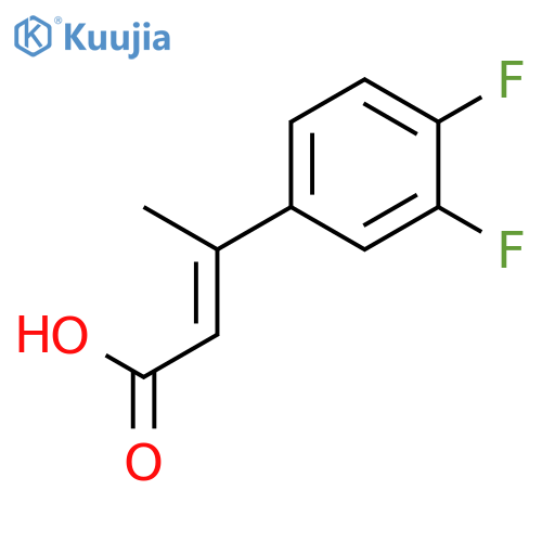2-Butenoic acid, 3-(3,4-difluorophenyl)- structure