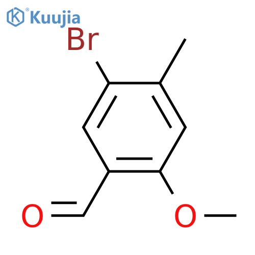 5-bromo-2-methoxy-4-methylbenzaldehyde structure