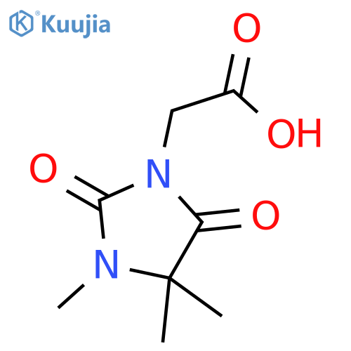 2-(3,4,4-trimethyl-2,5-dioxoimidazolidin-1-yl)acetic acid structure