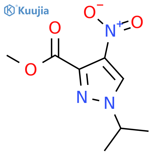 1H-Pyrazole-3-carboxylic acid, 1-(1-methylethyl)-4-nitro-, methyl ester structure