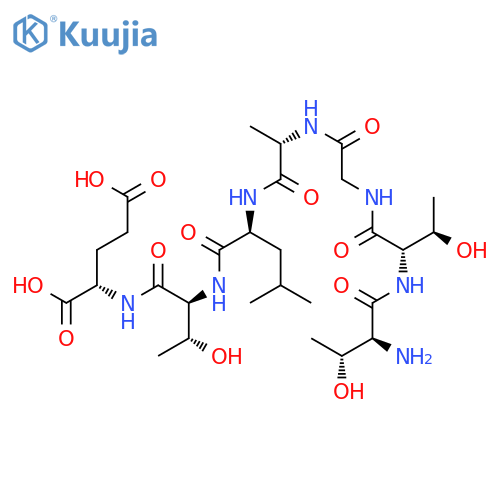 L-Glutamic acid, L-threonyl-L-threonylglycyl-L-alanyl-L-leucyl-L-threonyl- structure