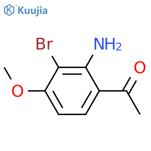 1-(2-Amino-3-bromo-4-methoxyphenyl)ethanone structure
