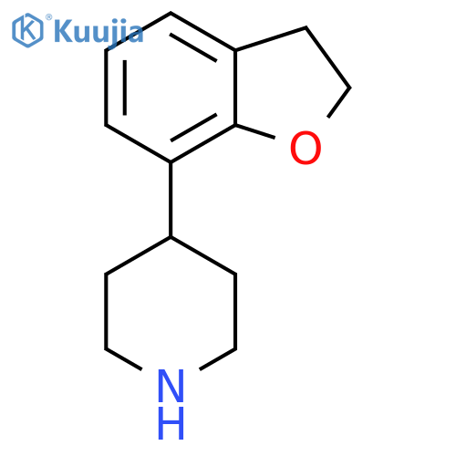 4-(2,3-dihydro-1-benzofuran-7-yl)piperidine structure
