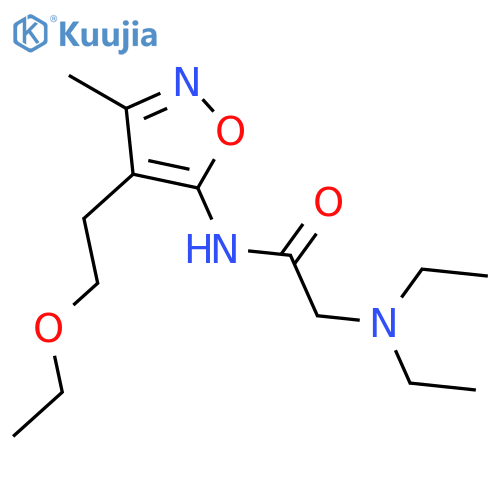 N-[4-(2-ethoxyethyl)-3-methyl-1,2-oxazol-5-yl]-N~2~,N~2~-diethylglycinamide structure