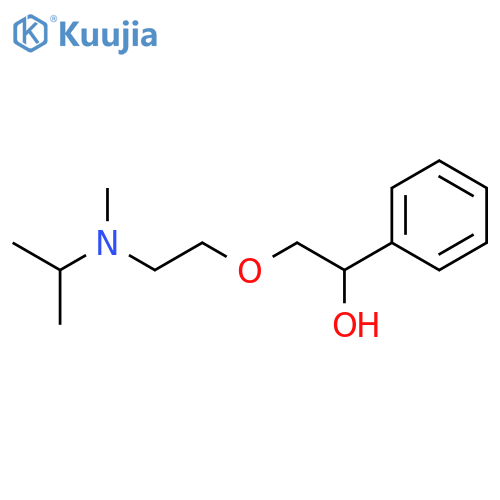 2-{2-[methyl(propan-2-yl)amino]ethoxy}-1-phenylethanol structure