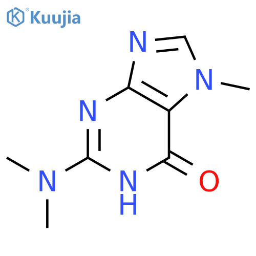 2-dimethylamino-7-methyl-1,7-dihydro-purin-6-one structure