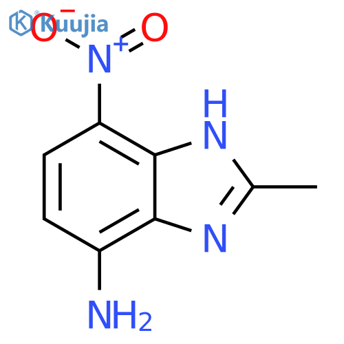 1H-Benzimidazol-4-amine,2-methyl-7-nitro- structure