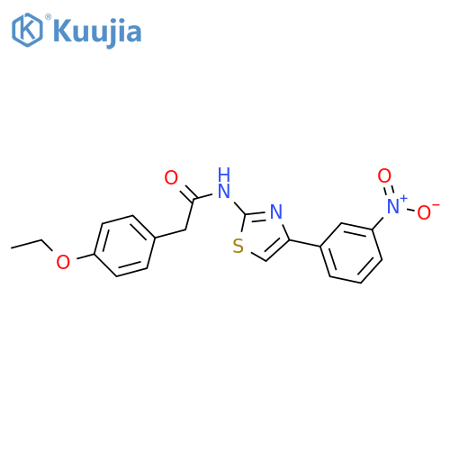 2-(4-ethoxyphenyl)-N-4-(3-nitrophenyl)-1,3-thiazol-2-ylacetamide structure