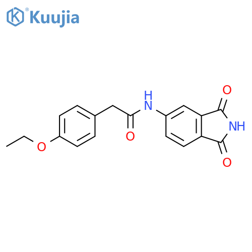 N-(1,3-dioxo-2,3-dihydro-1H-isoindol-5-yl)-2-(4-ethoxyphenyl)acetamide structure