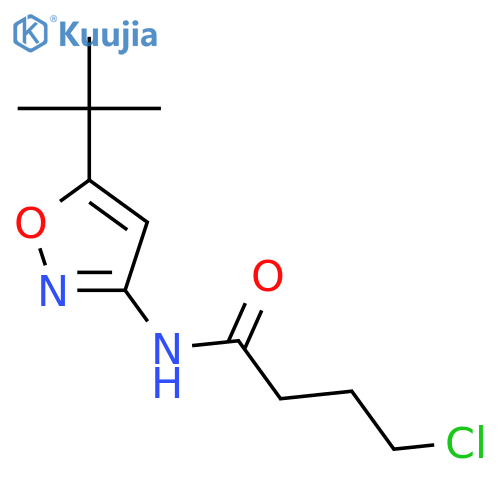 Butanamide, 4-chloro-N-[5-(1,1-dimethylethyl)-3-isoxazolyl]- structure