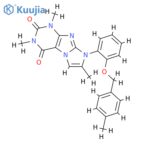 1,3,7-trimethyl-8-{2-(4-methylphenyl)methoxyphenyl}-1H,2H,3H,4H,8H-imidazo1,2-gpurine-2,4-dione structure