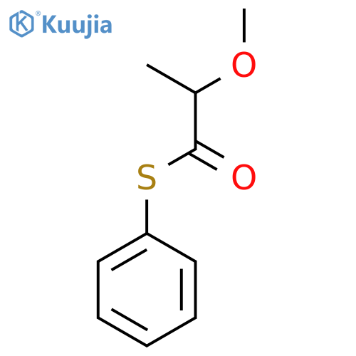 Propanethioic acid, 2-methoxy-, S-phenyl ester structure