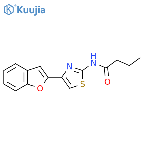 N-4-(1-benzofuran-2-yl)-1,3-thiazol-2-ylbutanamide structure