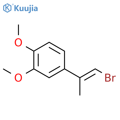 Benzene, 4-(2-bromo-1-methylethenyl)-1,2-dimethoxy- structure