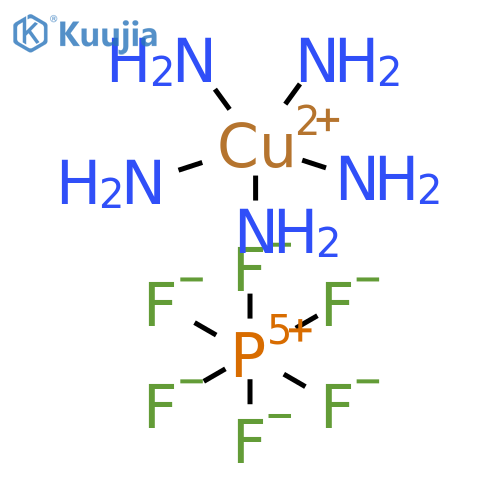 Copper(2+), pentaammine-, (SP-5-11)-, potassium hexafluorophosphate(1-) (1:1:3) structure